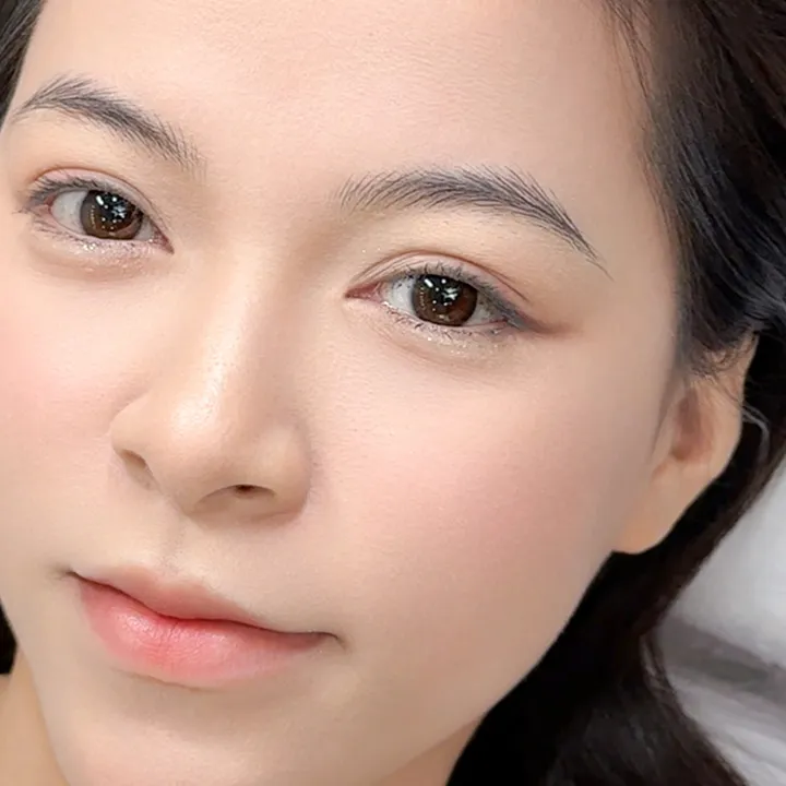 Hairstroke (Glowing Brow) — sau khi làm tại KIMLY